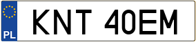 Trailer License Plate